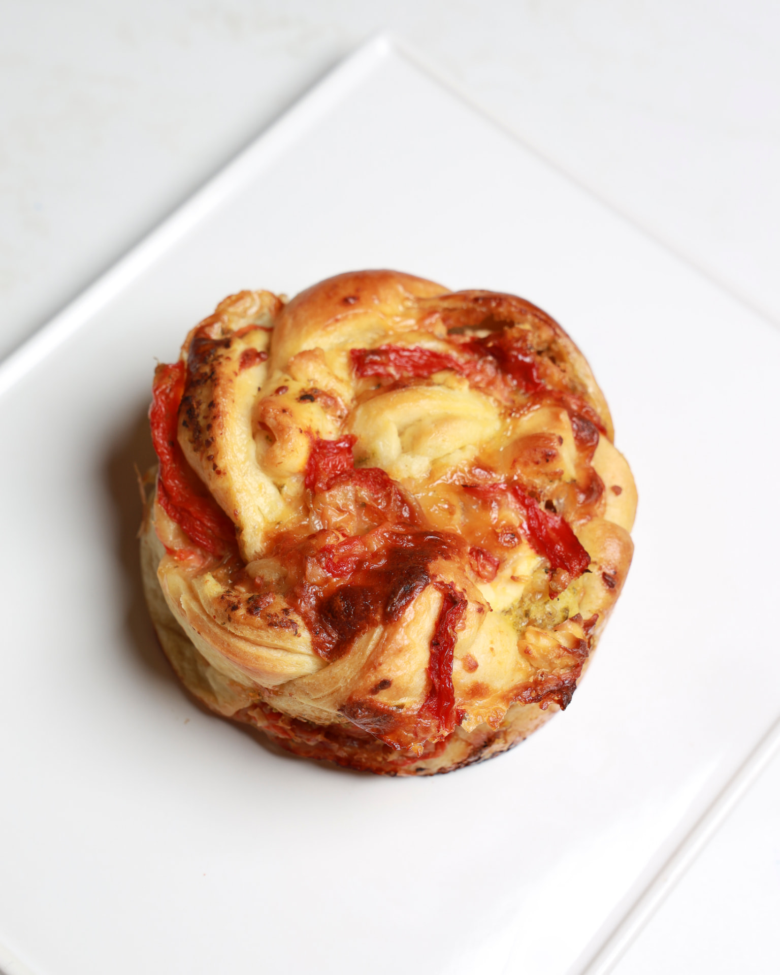Cheese and Roasted Pepper Twist