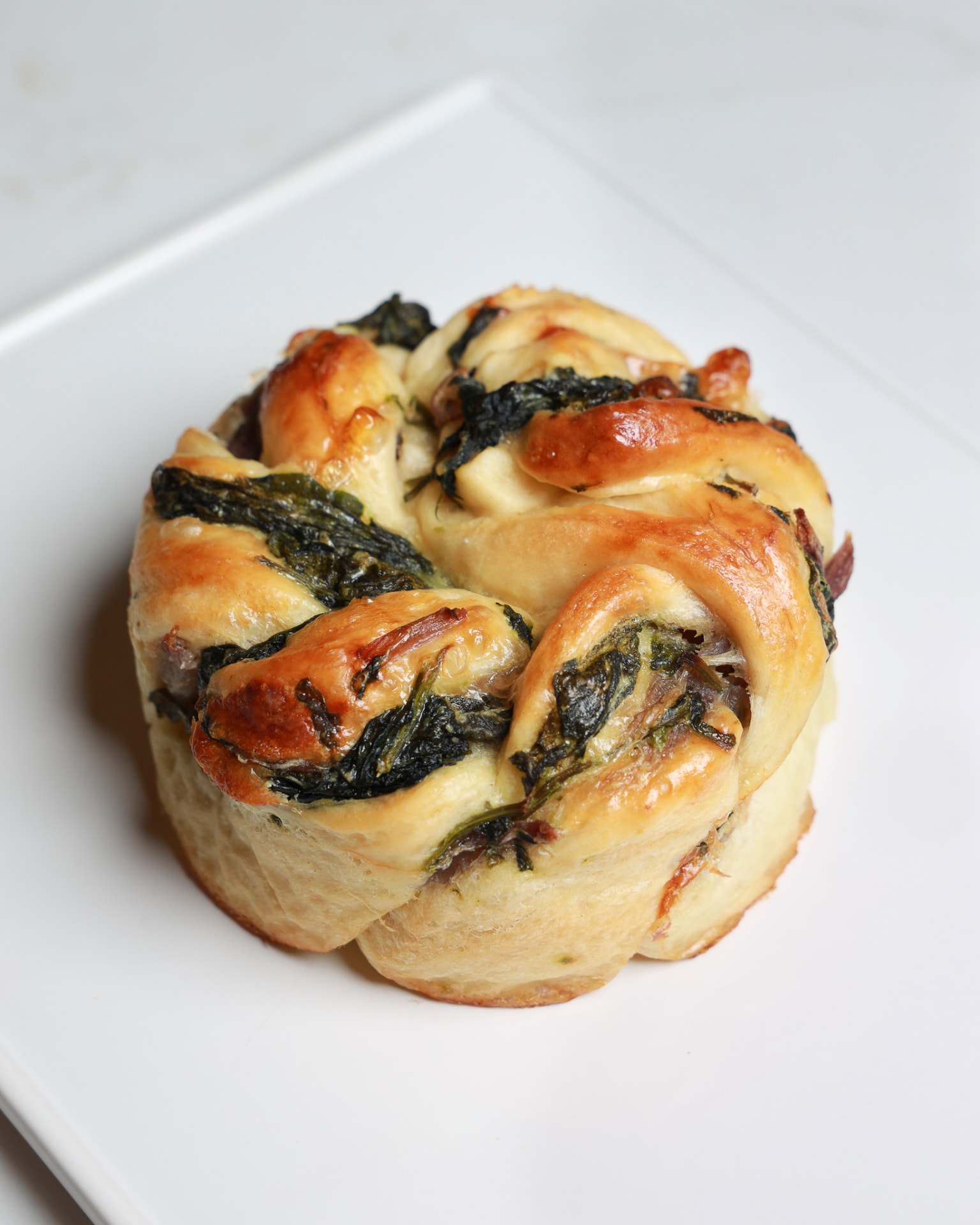 Cheese and Spinach Twist